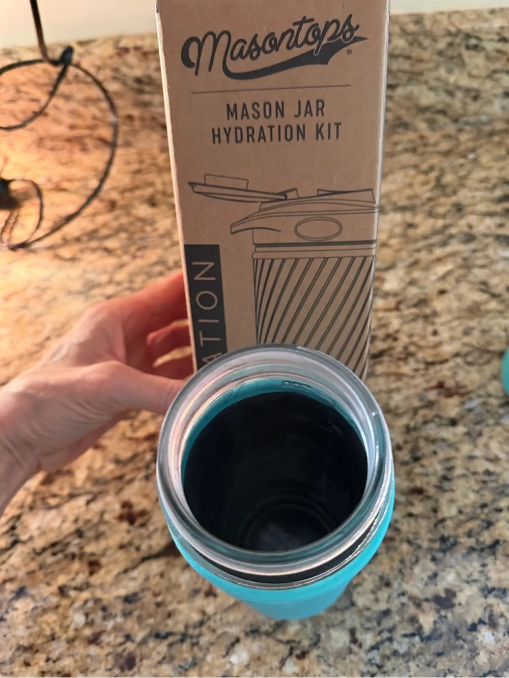 Turquoise Mason Jar Hydration Kit